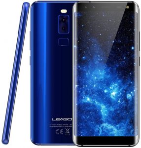LEAGOO S8 Pro 5.99'' Full Screen Android 7.0 MTK6757 Octa Core Smartphone 6GB RAM 64GB Dual Back Cameras Fingerprint 4G Phones (Blue)