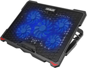 AICHESON Laptop Cooling Pad 5 Fans Up to 17.3 Inch Heavy Notebook Cooler