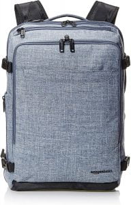 Amazon Basics Slim Carry On Laptop Travel Weekender Backpack
