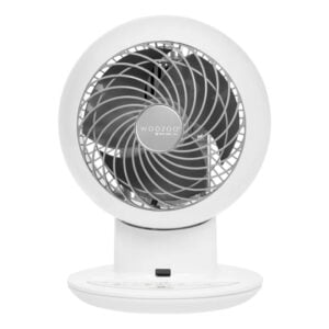 White Woozoo Oscillating Desk Fan