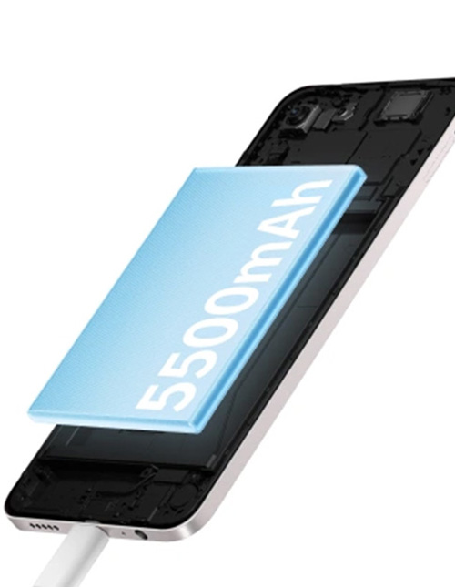 5500 mAh Powerful Battery