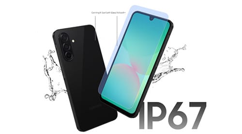 Samsung Galaxy A26 IP67 Dust & Water Resistance