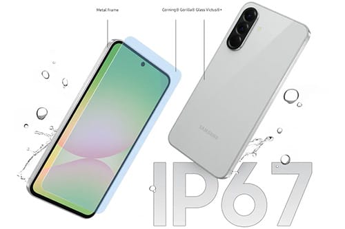 Samsung Galaxy A56 IP67 Dust and Water Resistance