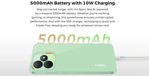 Sparx Neo 8i 5000 mAh Large Battery