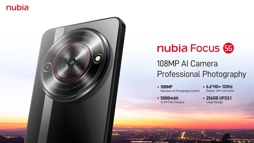 Nubia Focus 5G Banner