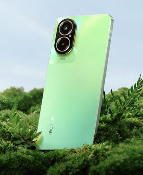 Realme C67 Sunny Oasis Design