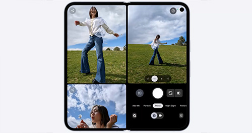 Google Pixel 10 Pro Fold Instant View. The photos you’re taking show up as you take them