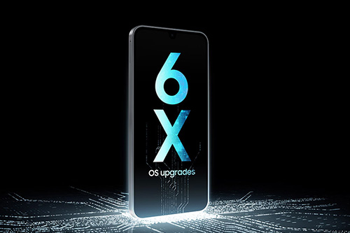 Samsung Galaxy A17 Stay current with 6x OS upgrades and security updates