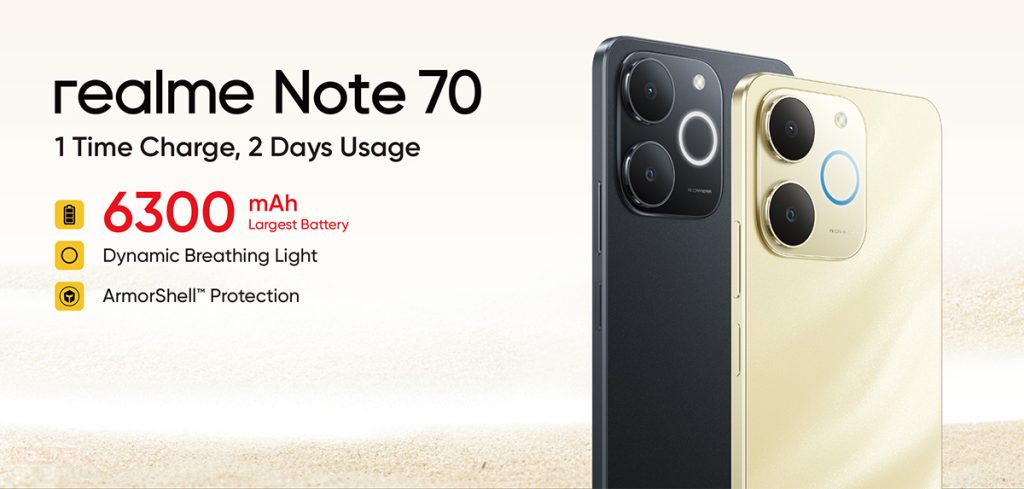 Realme Note 70 Banner