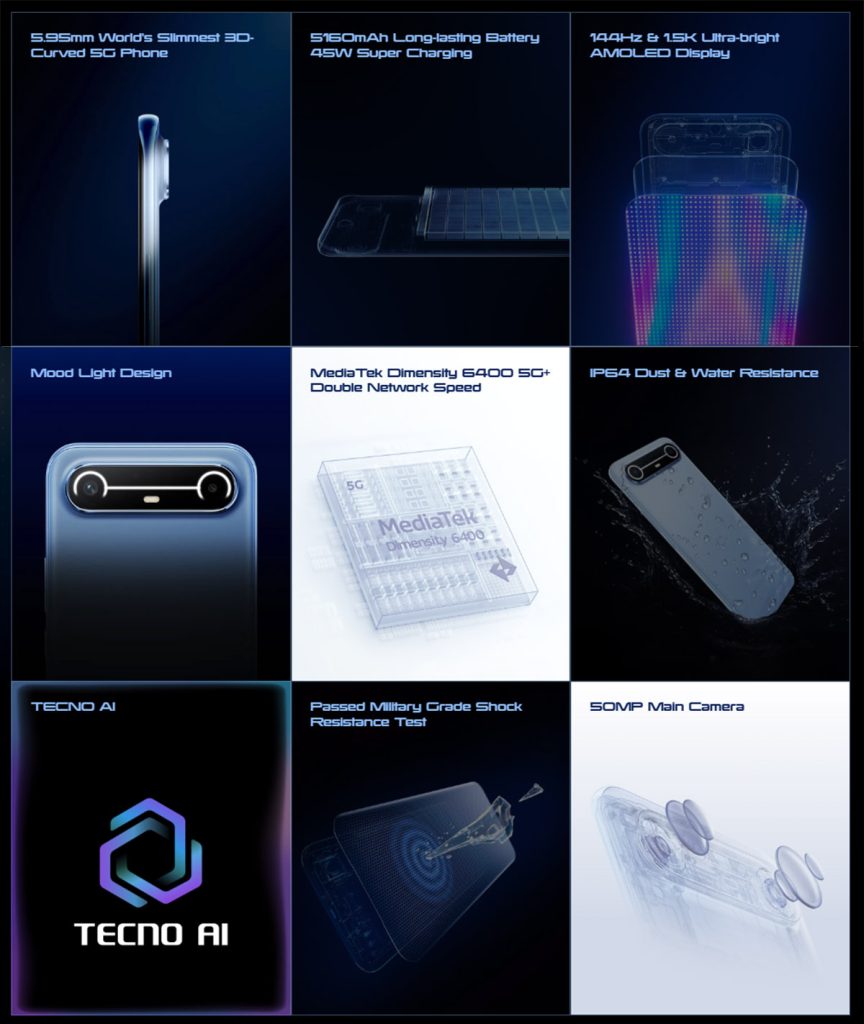 Tecno Pova Slim Features