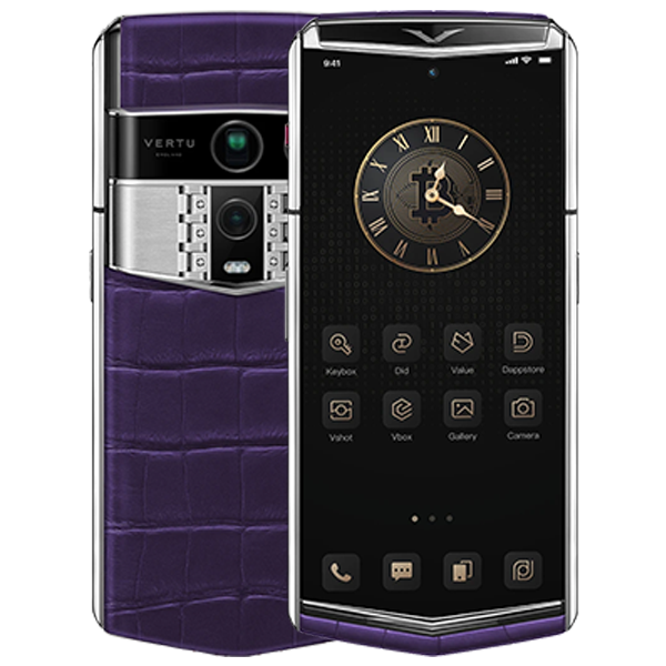 Vertu Agent Q Alligator Grape Purple