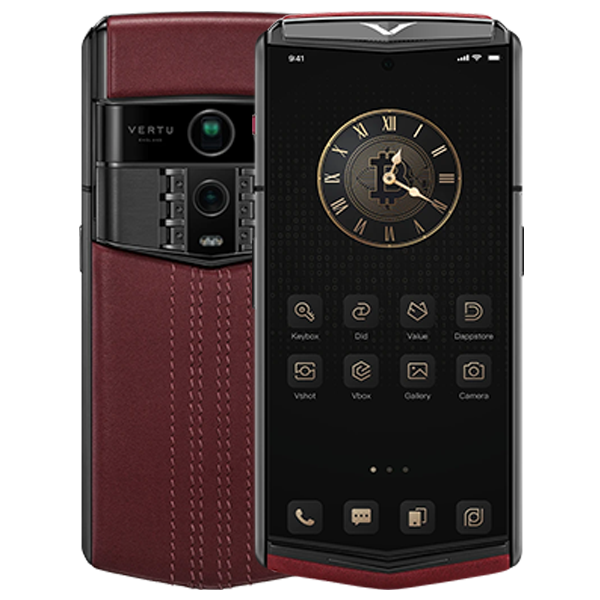 Vertu Agent Q Calfskin Wine Red