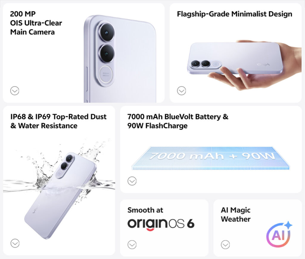 Vivo V70 FE Features
