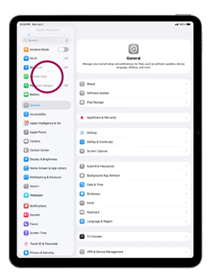 Enable Zong 5G on your Apple iPad Air 13 Cellular Data