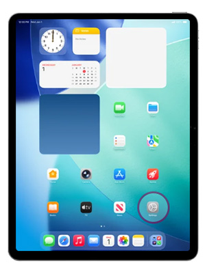 Enable Zong 5G on your Apple iPad Air 13 Choose Settings