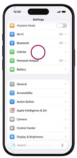 Enable Zong 5G on your Apple iPhone Air Cellular