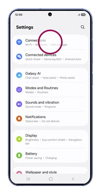 Zong 5G Samsung Galaxy S25 Plus Choose Connections