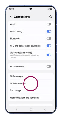 Zong 5G Samsung Galaxy S25 Plus Choose Mobile networks