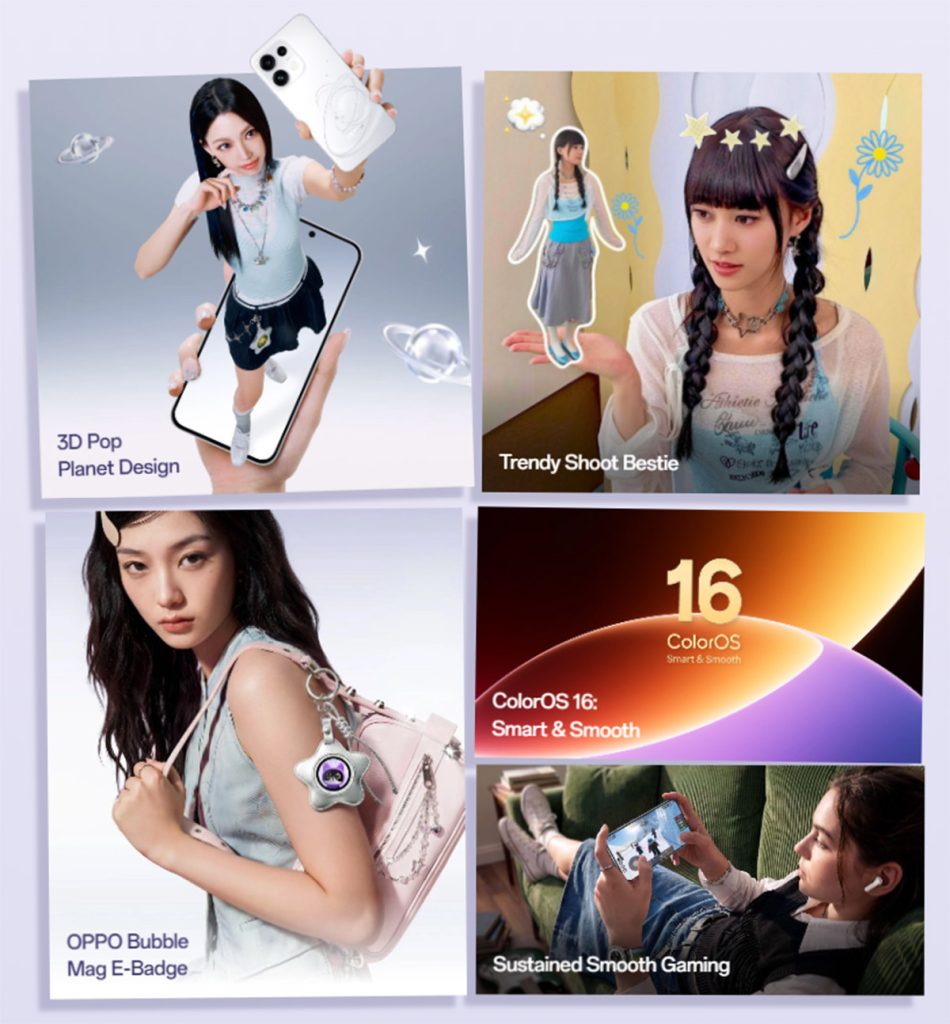 Features of Oppo Reno16 F 5G