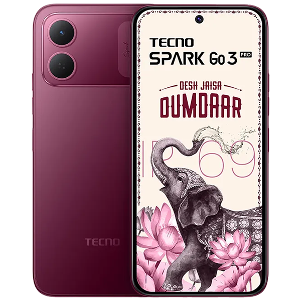 Tecno Spark Go 3 Pro Burgundy Red