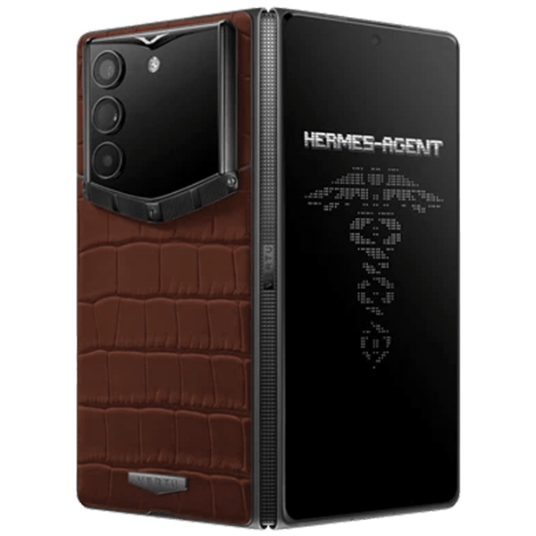 Vertu AlphaFold Alligator Skin Amber Brown