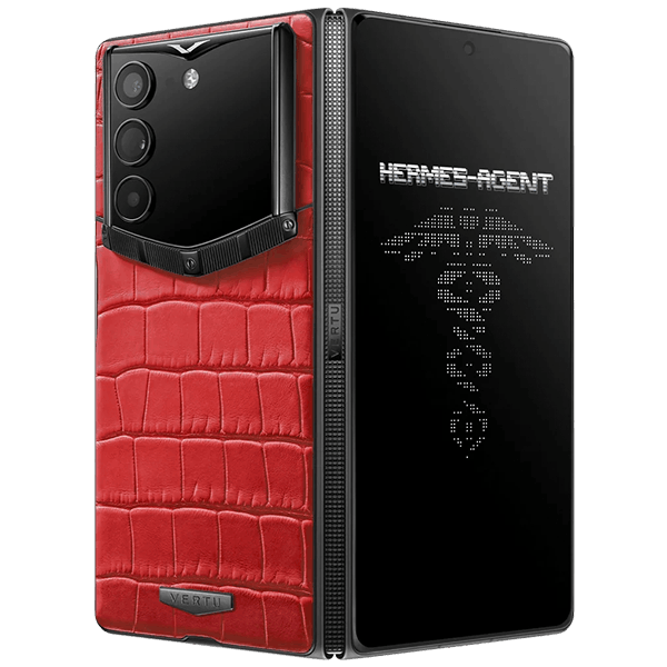 Vertu AlphaFold Alligator Skin Retro Red