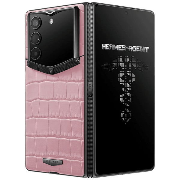 Vertu AlphaFold Alligator Skin Sakura Pink