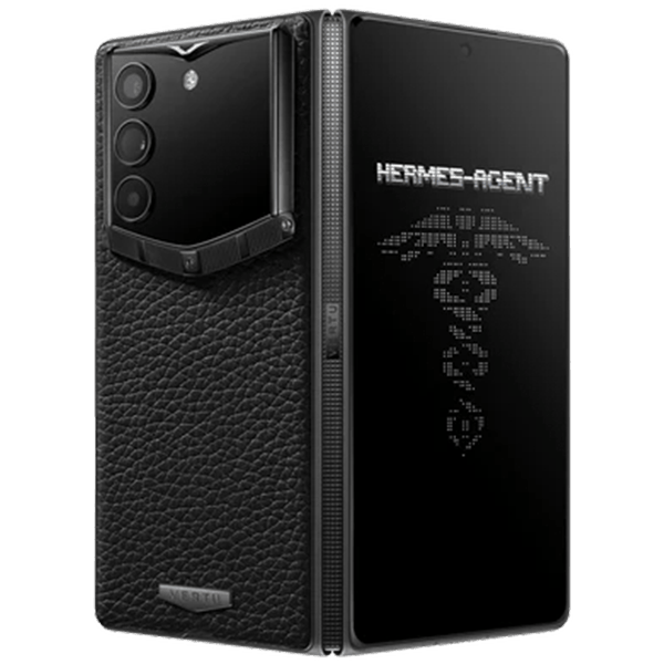Vertu AlphaFold Grained Calfskin Black Carbon