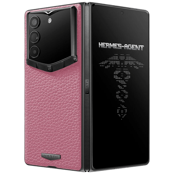 Vertu AlphaFold Grained Calfskin Peach Pink