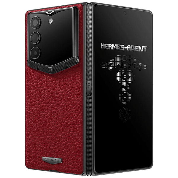 Vertu AlphaFold Grained Calfskin Retro Red
